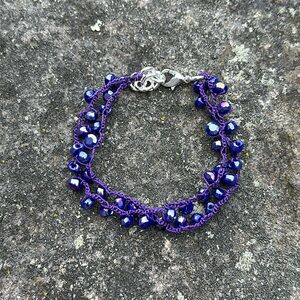 Purple Chinese crystal bracelet